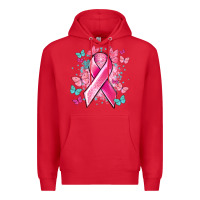 Breast Cancer Ribbon Cancer Awareness Premium Hoodie | Teevron