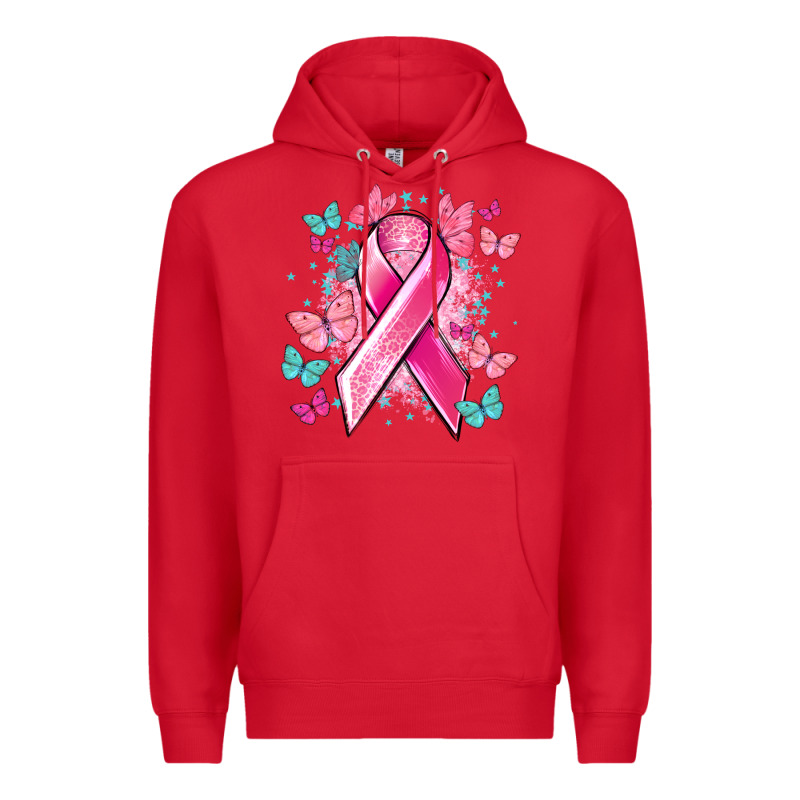 Breast Cancer Ribbon Cancer Awareness Premium Hoodie by HowdyJamesFarm | Teevron