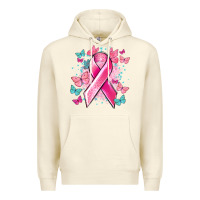 Sandshell Breast Cancer ribbon Cancer Awareness Premium Hoodie - HowdyJamesFarm