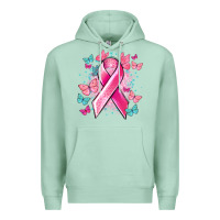 Seafoam Breast Cancer ribbon Cancer Awareness Premium Hoodie - HowdyJamesFarm