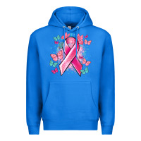 True Royal Breast Cancer ribbon Cancer Awareness Premium Hoodie - HowdyJamesFarm