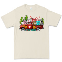Bone cna nurse truck with cactus and sunflowers Premium Tee - AdoDesignShop