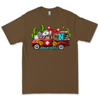 Cacao cna nurse truck with cactus and sunflowers Premium Tee - AdoDesignShop
