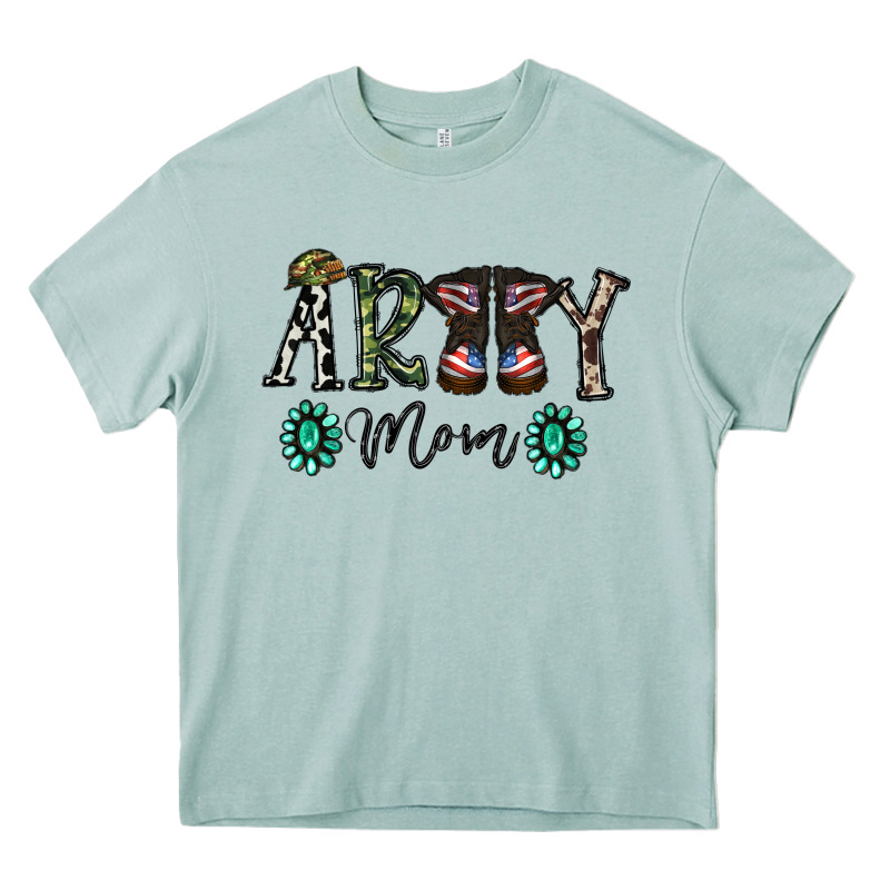 Army Mom Heavy Core Tee by SublimationCraftShop | Teevron