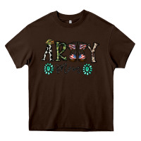 Chocolate Brown army mom Heavy Core Tee - SublimationCraftShop