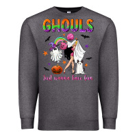 Charcoal Heather Ghouls just wanna have fun Premium Sweatshirt - NancyCooperArtShop