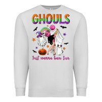 Dove Grey Ghouls just wanna have fun Premium Sweatshirt - NancyCooperArtShop