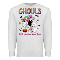 Oatmeal Heather Ghouls just wanna have fun Premium Sweatshirt - NancyCooperArtShop