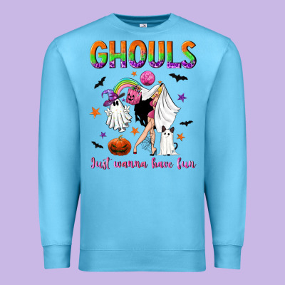 Ghouls Just Wanna Have Fun Premium Sweatshirt Designed By Nancycooperartshop