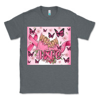 Charcoal Heather breast cancer nails hope Classic Tee - MaliasSmallBusiness