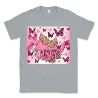Heather Grey breast cancer nails hope Classic Tee - MaliasSmallBusiness
