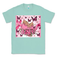 Seafoam breast cancer nails hope Classic Tee - MaliasSmallBusiness