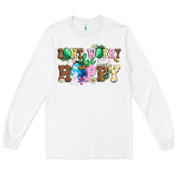 White Don't worry be hoppy Long Sleeve Tee - NancyCooperArtShop