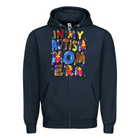 Navy in my autism mom era Zipper Hoodie - Artiststas