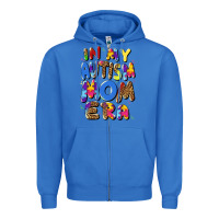 True Royal in my autism mom era Zipper Hoodie - Artiststas
