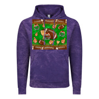 Cloud Purple football leopard Vintage Hoodie - NancyCooperArtShop