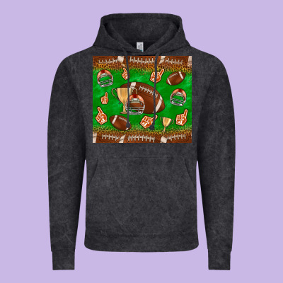 Football Leopard Vintage Hoodie Designed By Nancycooperartshop