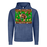 Vintage Denim football leopard Vintage Hoodie - NancyCooperArtShop