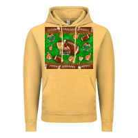 Vintage Mustard football leopard Vintage Hoodie - NancyCooperArtShop