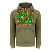 Vintage Olive football leopard Vintage Hoodie - NancyCooperArtShop