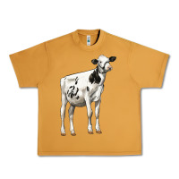 Peanut Butter Holstein Heifer Urban Heavy Tee - LillyAllenDesigns