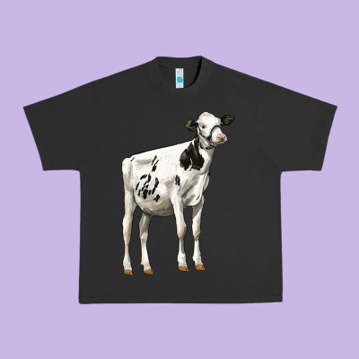 Holstein Heifer Urban Heavy Tee Designed By Lillyallendesigns