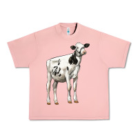 Salmon Holstein Heifer Urban Heavy Tee - LillyAllenDesigns