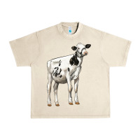Sandshell Holstein Heifer Urban Heavy Tee - LillyAllenDesigns