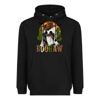 Black Boohaw Western Heavyweight Hoodie - texasbilliewilder