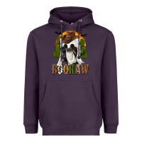 Plum Boohaw Western Heavyweight Hoodie - texasbilliewilder