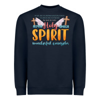 Navy holy spirit wonderful counselor Heavyweight Sweatshirt - MaliasSmallBusiness