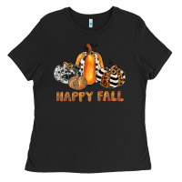 Black happy fall Ladies Tee - JahusDesignShop