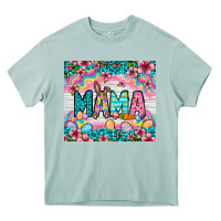 Arona Easter Mama Leopard tumbler Easter Day Heavy Core Tee - Neo Western