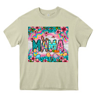 Mossy Easter Mama Leopard tumbler Easter Day Heavy Core Tee - Neo Western