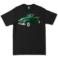 Black western green truck right 34 view Premium Tee - FaDigitalArtStudio