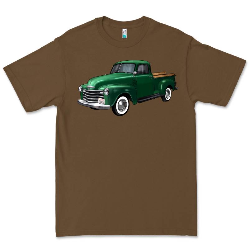 Western Green Truck Right 34 View Premium Tee by FaDigitalArtStudio | Teevron
