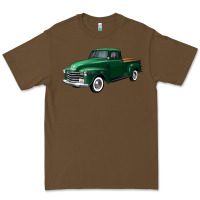 Cacao western green truck right 34 view Premium Tee - FaDigitalArtStudio