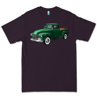 Plum western green truck right 34 view Premium Tee - FaDigitalArtStudio