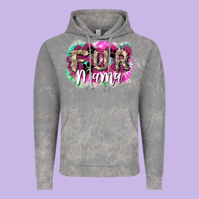 Fur Mama Vintage Hoodie Designed By Nancycooperartshop