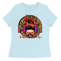 Hot Mom Summer Messy Bun Ladies Tee | Teevron