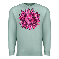 Seafoam Breast Cancer Sunflower Premium Sweatshirt - texasbilliewilder