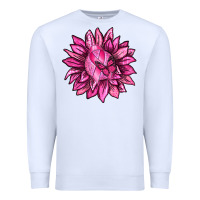 White Breast Cancer Sunflower Premium Sweatshirt - texasbilliewilder
