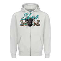 Dove Grey show mom aztec cowhide black angus Zipper Hoodie - Artiststas