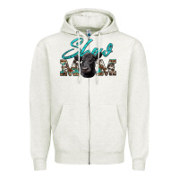 Oatmeal Heather show mom aztec cowhide black angus Zipper Hoodie - Artiststas