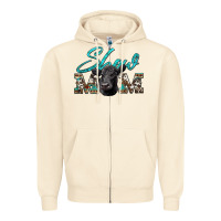 Sandshell show mom aztec cowhide black angus Zipper Hoodie - Artiststas