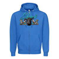 True Royal show mom aztec cowhide black angus Zipper Hoodie - Artiststas