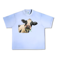 Grape Ice holstein heifer face Urban Heavy Tee - LillyAllenDesigns