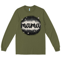 Army Green leopard mama Long Sleeve Tee - MaliasSmallBusiness