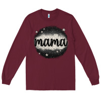 Burgundy leopard mama Long Sleeve Tee - MaliasSmallBusiness