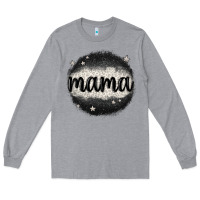 Heather Grey leopard mama Long Sleeve Tee - MaliasSmallBusiness